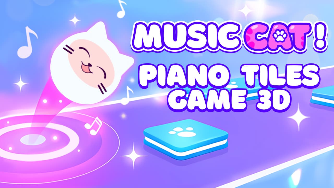 Music Cat! Piano Tiles Game 3D
