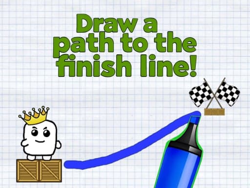Draw a path to the finish line!