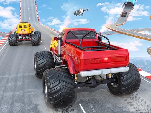 Mega Ramp Monster Truck Race
