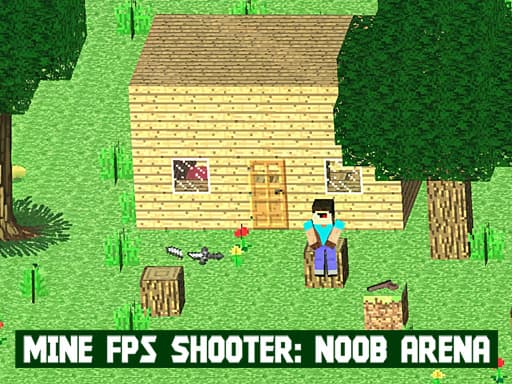 Mine FPS shooter: Noob Arena