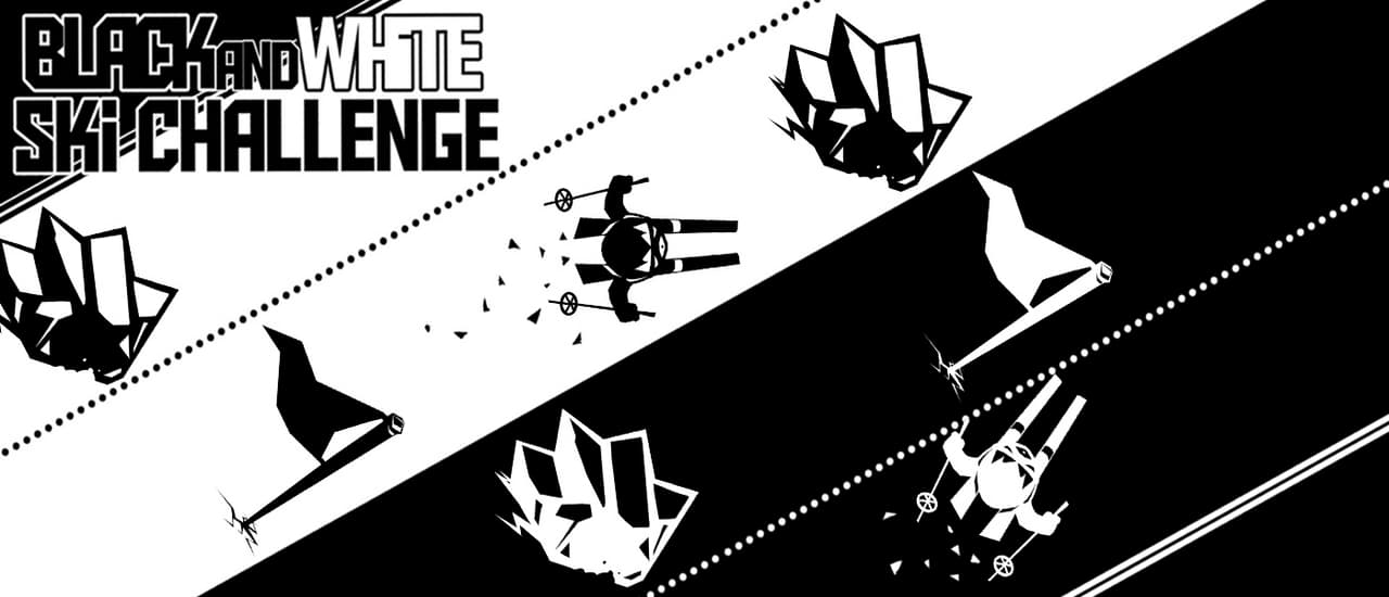 Black White Ski Challenge